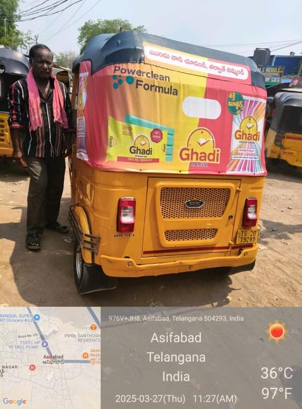 Driving Brand Recognition through Auto Rickshaw Branding for Ghadi