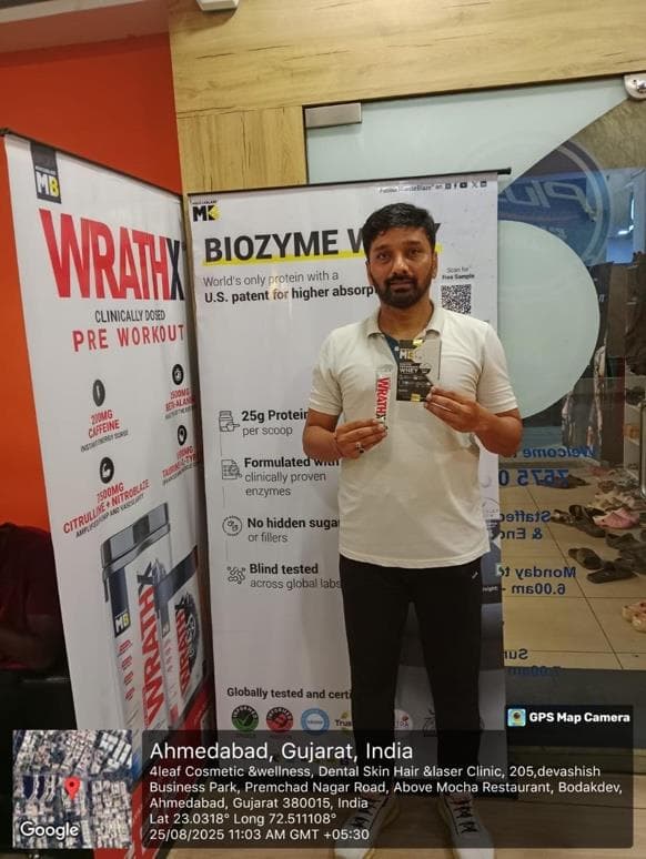 Driving Brand Recognition for MuscleBlaze through Gym Activation